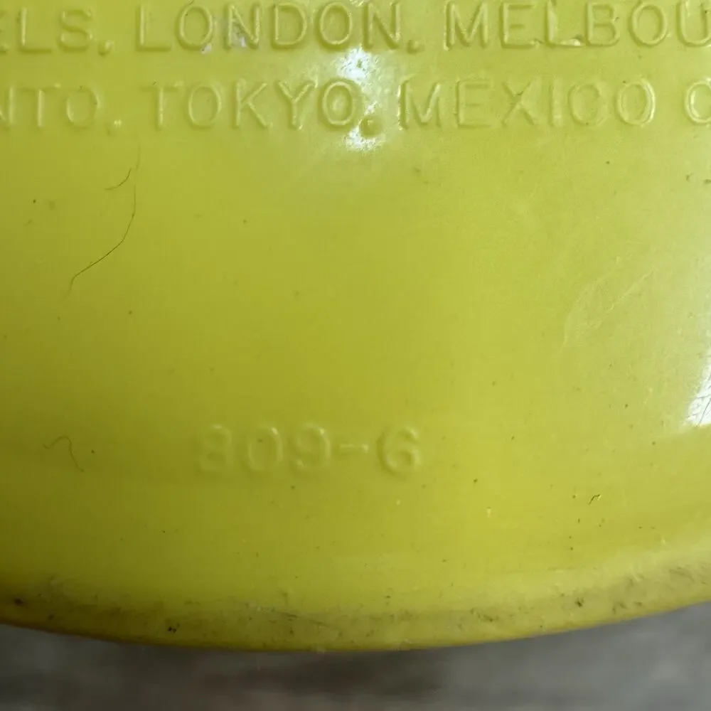 Vintage Tupperware 809-6 Lemon Yellow 6.5